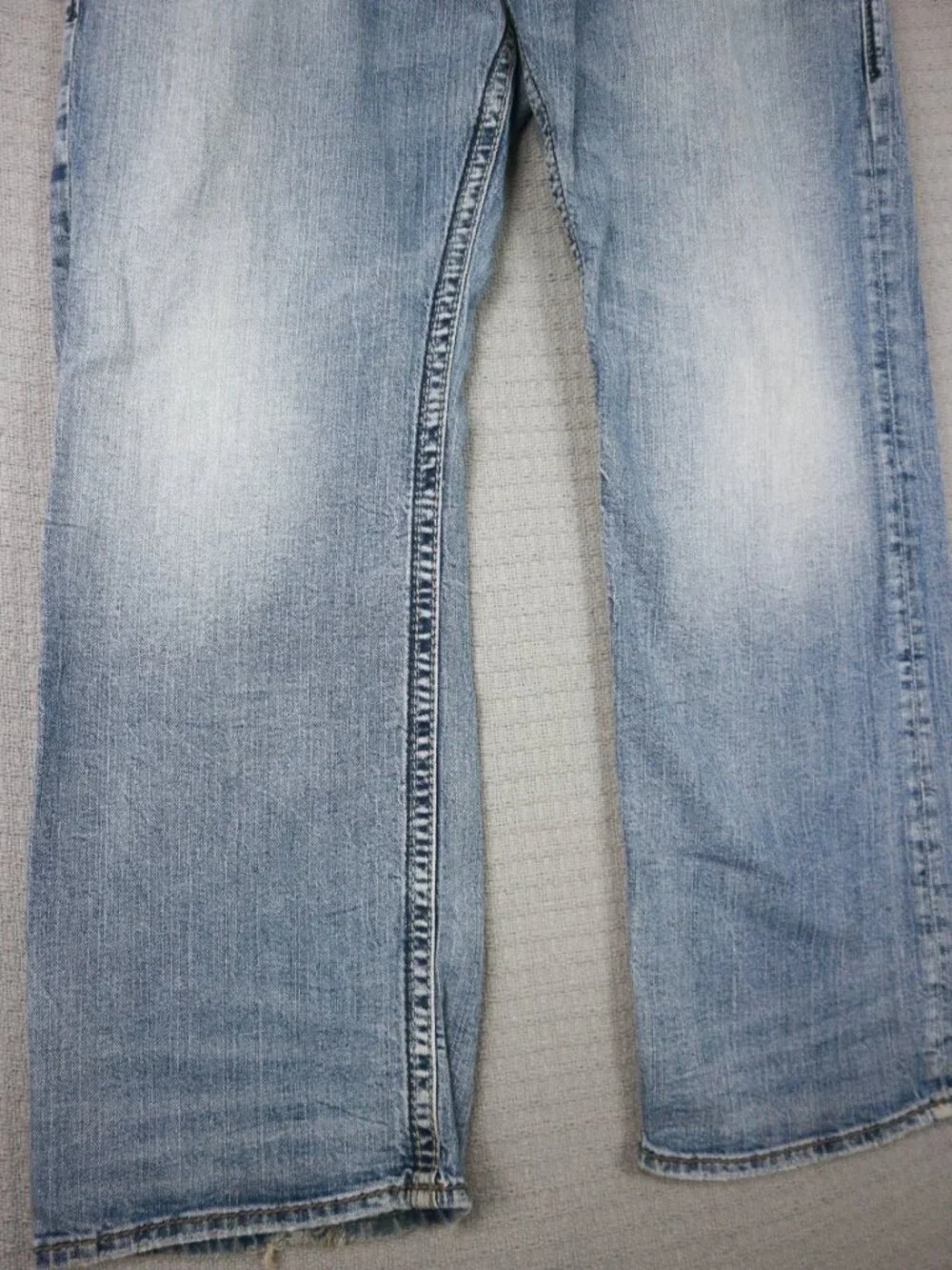 Silver Jeans Zac Jeans Mens 38x32 (fits 38x30) Light Wash Straight Stretch Denim - Picture 3 of 10